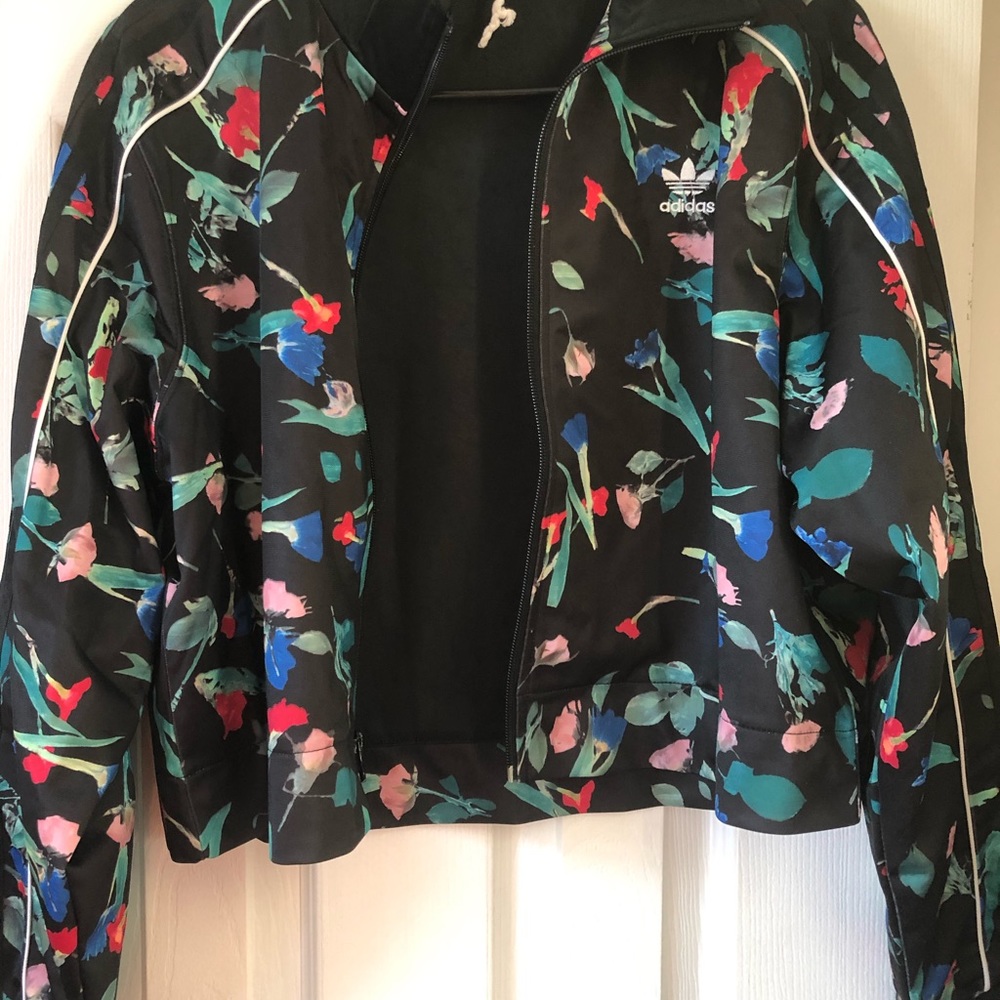 adidas floral jacket